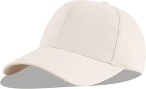 Unisex Baseball Cap 6-Panel Solid Color Cotton Fitted Casual Hat Adult Size 58-60CM - Product Image 4