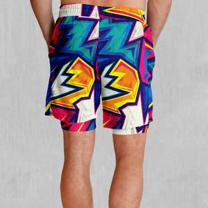 Impression par sublimation, vêtements décontractés, prix bas, OEM, short pour homme, 100% polyester, léger, respirant, bonne qualité, logo personnalisé - Product Image 6