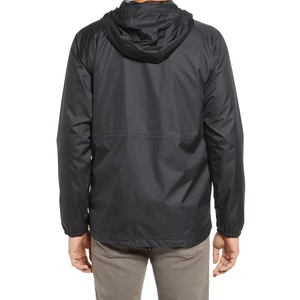 OEM Windbreaker Lightweight Breathable Jacket Custom logo Hood Windproof Outdoor Jacket For Men - Product Image 4