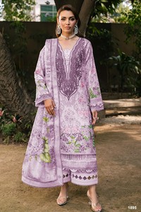 Pure Cotton Salwar Kameez Midi Length Heavy Patch Embroidery for <b>Party</b> Wedding Diwali & <b>Prom</b> - Product Image 6