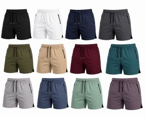 Pantalones Cortos Deportivos Casuales para Hombre, Blancos, de Secado Rápido, Antiarrugas, Ecológicos, Transpirables, con Cordón Ajustable, Cintura Media, Logotipo Frontal - Product Image 6