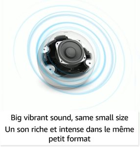 Echo Dot (รุ่นที่ 5, รุ่นปี 2022) พร้อมนาฬิกา |   ลำโพงอัจฉริยะพร้อมนาฬิกาและ Alexa |   สีฟ้าเมฆ - Product Image 3