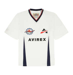 เสื้อยืดโอเวอร์ไซส์ทรงบ็อกซี่ ผ้าคอตตอน 100% คุณภาพสูง แบรนด์ Avirex หนานุ่ม สวมใส่สบาย สไตล์สตรีทแวร์ ยูนิเซ็กส์ รับสกรีนโลโก้ตามแบบ OEM ODM - Product Image 1
