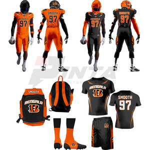 Uniforme de Fútbol Americano Personalizado con Logotipo, Transpirable, de Secado Rápido, Manga Corta, Ropa Deportiva Profesional - Product Image 3