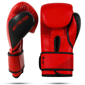 Guantes de Boxeo de Cuero Sintético al por Mayor para Entrenamiento de Sparring, Kickboxing, Muay Thai, MMA, Trabajo con Bolsa de Boxeo, con Cierre de Velcro - Product Image 4