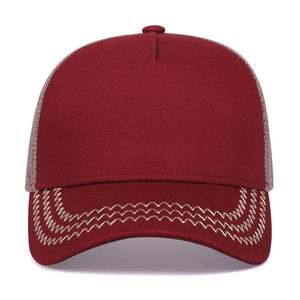 Gorra Trucker Clásica al por Mayor con Malla Trasera, 5 Paneles, Visera de Espuma y Sarga de Algodón - Product Image 1