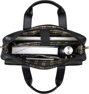 Maletín para Portátil de Cuero Negro Clásico de la Mejor Calidad, con Correa para el Hombro, Bolso de Oficina Resistente, de Proveedor Indio - Product Image 2