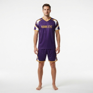 Ensemble de maillots de football personnalisés, uniforme sportif d'équipe, coupe ample, pour l'entraînement, la pratique et les tenues de club - Product Image 4