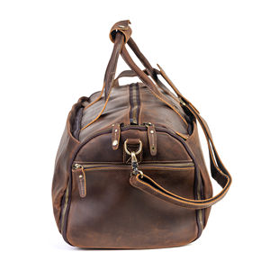 กระเป๋าเดินทางคุณภาพสูง กระเป๋าเดินทางแบบกำหนดเอง กระเป๋าหนัง PU ช่องใส่รองเท้า ความจุขนาดใหญ่ กระเป๋าออกกำลังกาย กระเป๋าเดินทางสุดสัปดาห์สำหรับผู้ชาย - Product Image 3