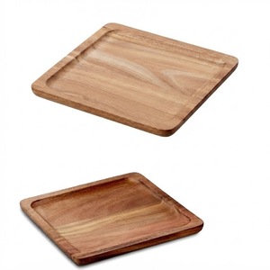Plateau de service en bois massif naturel, prix d'usine, plateau ovale décoratif en bois, plateau moderne pour la cuisine, plateau à thé et à café, planche à charcuterie - Product Image 6