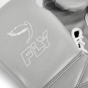 Wholesale Custom Made Gray Fly Boxing <b>Gloves</b> Lace Up Non Slip Closure Muay Thai Sanda Kickboxing <b>Gloves</b> Adult For Martial Arts - Product Image 4