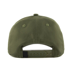 Casquette de baseball marron à 6 panneaux avec logo brodé sur la visière, unisexe, ajustement réglable, tissu sergé, style décontracté - Product Image 3
