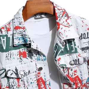Premium Casual Custom Sublimation Printing Finish High Street Style 100% Cotton <b>Denim</b> <b>Jacket</b> For Men - Product Image 4