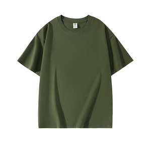 เสื้อยืด OEM ยูนิเซ็กซ์ ผ้าฝ้ายแท้ 220 กรัม แขนสั้น ระบายอากาศดี ตัดเย็บช่วงไหล่ ทรงหลวม สวมใส่สบาย เหมาะกับฤดูร้อน สีพื้น แฟชั่น - Product Image 6