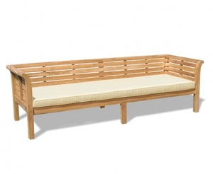 Outdoor Furniture Chair Made Of Teak Wood With <b>Padded</b> <b>Foam</b> Seat And Soft Fabric - Product Image 5