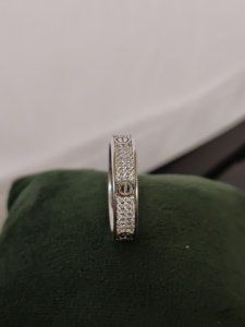 Bague en diamant pavé Namivaa Vms99 avec micro-incrustation, cadeau romantique pour femme, idéal pour mariage, anniversaire, fiançailles, soirée, bijou raffiné - Product Image 3