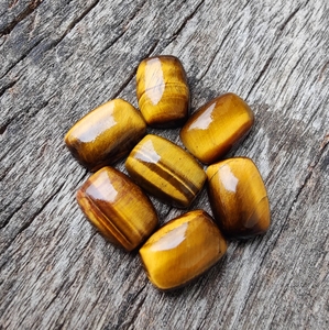 AAA Tiger Eye Rectangle Cabochon Flat <b>Back</b> Gemstone Polished Yellow Mineral Stones For Jewelry Making - Product Image 3