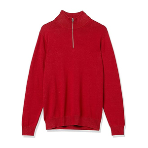 Men's Women's Streetwear Oversized Half Zip Sweatshirt <b>Mock</b> <b>Neck</b> Plain Cotton Casual <b>Top</b> - Product Image 6