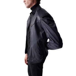 Vestes en cuir pour hommes très vendues / Longueur régulière Respirant Prix raisonnable Vestes en cuir tendance pour hommes PAR HI - Product Image 5