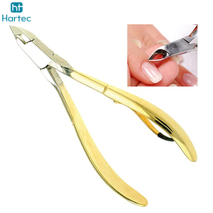 Good Supplier Durable High-Precision Gold Cuticle Clipper with Ergonomic Spring Sharp Stainless Steel Nail Clippers <b>Trimmers</b> - Product Image 3