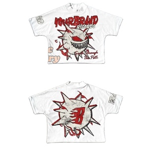 T-shirts fabriqués en usine pour hommes 320 GSM respirant coton biologique Boxy Fit été t-shirt pour garçons - Product Image 1