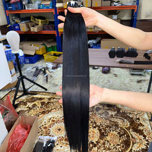 Cheveux vierges non traités, lisses, super double trame, avec dentelle frontale 13x4, dentelle HD, cheveux vietnamiens 100% humains - Product Image 6