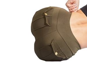 Leggings pour femmes à taille haute, effet push-up, longueur cheville, imprimés, avec poches, extensibles dans quatre directions, en Spandex/Nylon, taille élastique, coupe ajustée pour filles - Product Image 4