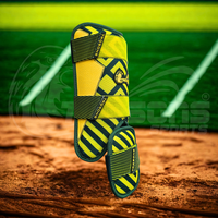 Trqsons personnalisent la protection de cheville double Banana Green Edition avec coussinet de pied pour le baseball, les sports de plein air, toutes saisons