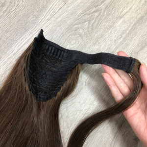Vente de Gros Cheveux Humains Queue de Cheval Remy Perruque Cheveux Humain Tape Extensions de Cheveux Pelucas Pelo Naturel - Product Image 5