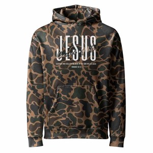 เสื้อฮู้ดดี้ Jesus camo God's Promise สำหรับผู้ชาย ผู้หญิง และวัยรุ่น พร้อมตัวอักษร Chenille แบบสั่งทำพิเศษ ผ้าฝ้ายพรีเมียม - Product Image 5