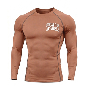 New Arrival Men's Compression Shirts <b>Long</b> <b>Sleeve</b> Breathable Quick Dry Athletic Workout Sports <b>Undershirt</b> Base Layer Top - Product Image 2