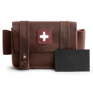 Compact tactical first aid <b>bag</b> with waterproof PU leather organizer for emergency medical <b>tool</b> medicines and travel in low price - Product Image 6