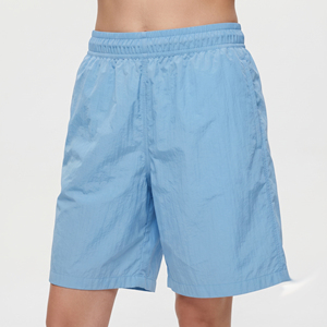 Shorts de sport coupe-vent pour femme, longueur genou, taille élastique, amples, imperméables, 100 % nylon polyester, respirants - Product Image 1