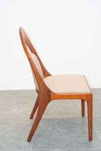 Chaise de salle à manger moderne en bois de noyer avec structure à mortaise et tenon pour cuisine, restaurant, hôtel - PISANO - Product Image 4