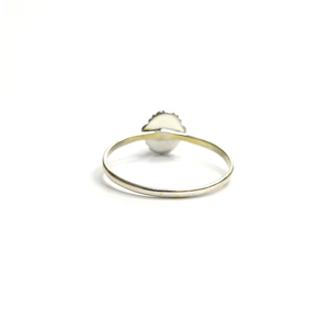 Women's Sleek Band <b>925</b> <b>Silver</b> <b>Ring</b> With Rose Quartz Gemstone 1.2g Smooth Comfortable Jewelry Party Occasion Wear - Product Image 4