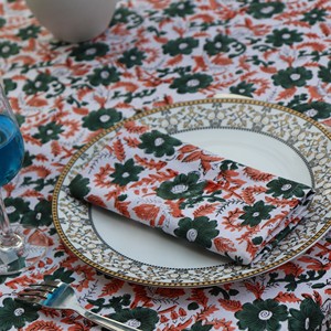 Floral Printed Cotton Linen <b>Tablecloth</b> <b>Square</b> Outdoor Pastoral Style Washable Rectangular Table Cloth Rectangle - Product Image 2