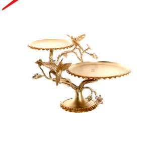 Elegant 2-Tier Metal <b>Cupcake</b> <b>Stand</b> With Silverware Design Perfect for Dessert Display Pizza Serving and Event Presentation - Product Image 4