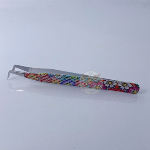 Pinzas de Acero Inoxidable para Pestañas, 1 Pieza, Pinzas Profesionales para Extensión de Pestañas, Curvas y Rectas, Herramientas de Maquillaje - Product Image 5