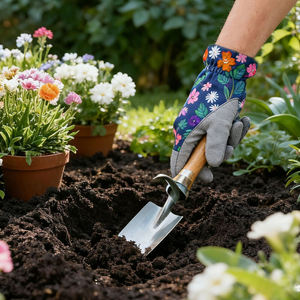 Unisex Printed Leather Gardening <b>Gloves</b> Eco-Friendly Breathable for Outdoor Daily Casual Gardening Hand Protection Touch Screen - Product Image 3