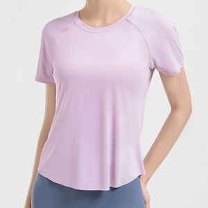 Womens Cropped Short Length Tshirt 180gsm O-neck Slim Fit Custom logo Screen Print Streetwear Knitted Women <b>Top</b> - Product Image 1