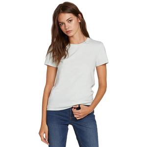 Camiseta Casual de Manga Corta para Mujer, Talla Grande, Ecológica, 180g, Algodón/Poliéster, Corte Ajustado, Cuello en V, con Parches de Logotipo Personalizados, Transpirable - Product Image 3
