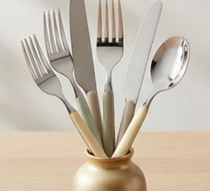 Ensemble de couverts minimalistes avec manches colorées, couteau, fourchette et cuillère en acier inoxydable, compatibles lave-vaisselle, vaisselle de mariage - Product Image 6