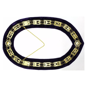 Collar de Cadena Cryptic Mason Royal & Select Master, con Reverso Morado, Tela de Alta Calidad, Collar de Cadena Personalizado - Product Image 3