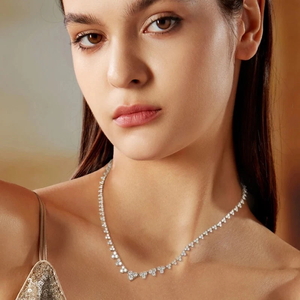 Collar Triangular con Incrustaciones de Diamantes Moissanite VVS en Plata de Ley 925, Estilo Hip Hop, Lujoso y Moderno para Mujer - Product Image 6