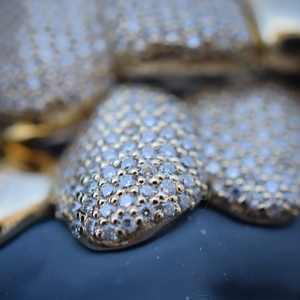 Grillz Dentales Personalizados con Certificación GIA, Estilo Hip Hop, Moissanita VVS, Lisos, 8 Superiores y 8 Inferiores, Chapados en Oro, Regalo de Compromiso - Product Image 2