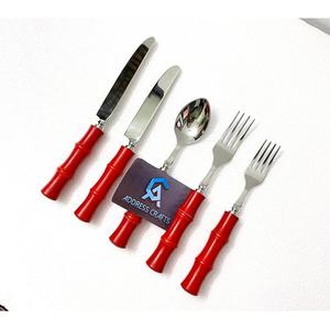 Cubertería de Oro Premium, Juego de Cubiertos con Empaque de Regalo, Tenedor, Cuchara y Cuchillo, Juego de Cubiertos Chapados en Oro PVD con Mango de Resina - Product Image 5