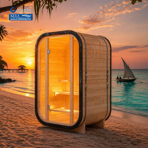 Sauna Vertical AS/NZS de Pino Termotratado con Vidrio Panorámico, Certificación CE, WiFi Inteligente, 240V, DDP Australia, <span class=keywords><strong>Beach</strong></span> Club - Product Image 1