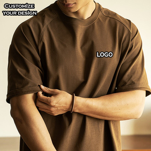 Custom Plus Size Summer Men's Casual 100% Cotton Knitted Solid Blank Letter Print T-shirts Street Hip-hop <b>Tshirt</b> - Product Image 1