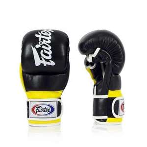 ถุงมือ MMA Fairtex คุณภาพสูง ผลิตตามสั่ง หนังวัวแท้ ปิดแบบตีนตุ๊กแก สำหรับฝึกซ้อมมวยและกราปลิง ผู้ใหญ่ ใช้ได้ทั้งชายและหญิง - Product Image 5