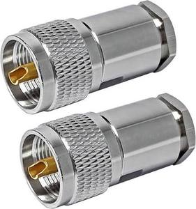 ขั้วต่อสายโคแอกเชียลไมโครเวฟ LWMC UHF(M) RG217 CLMAP พร้อมตัวเรือนทองเหลืองเคลือบนิกเกิล รองรับกระแสไฟ 1.5A 12V - Product Image 2
